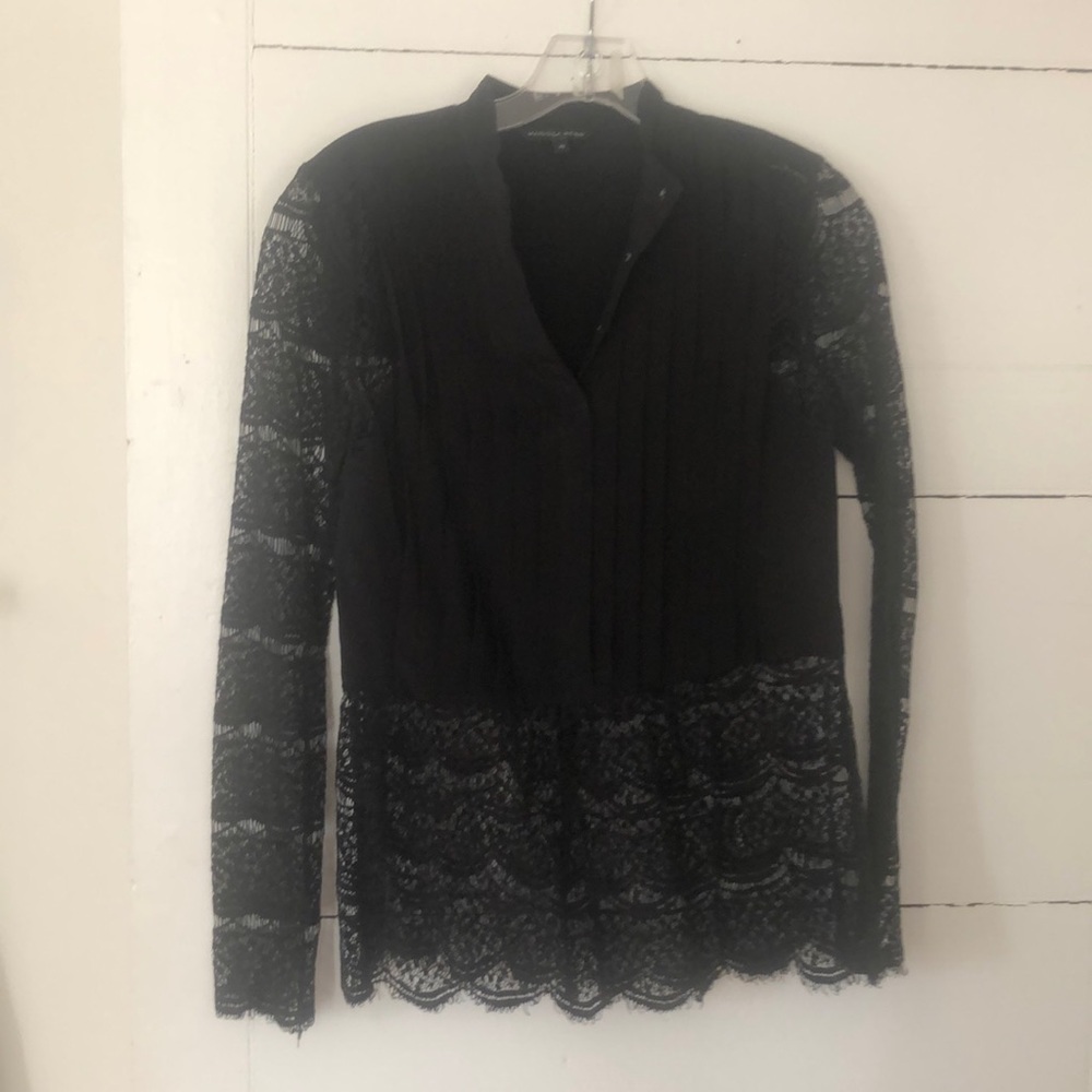 Cute Black Lace Marissa Webb top XS
